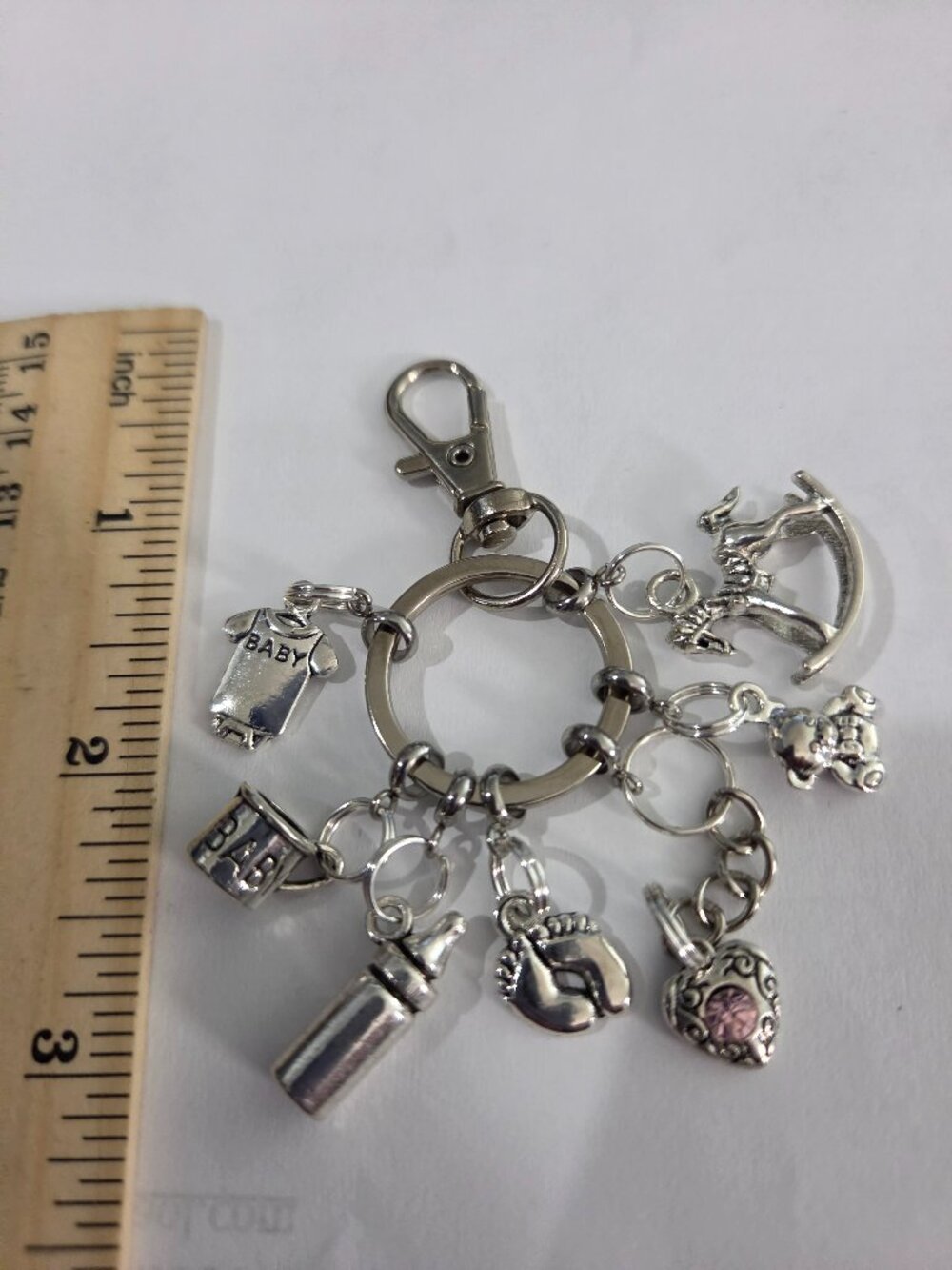Baby theme keyring/purse charm